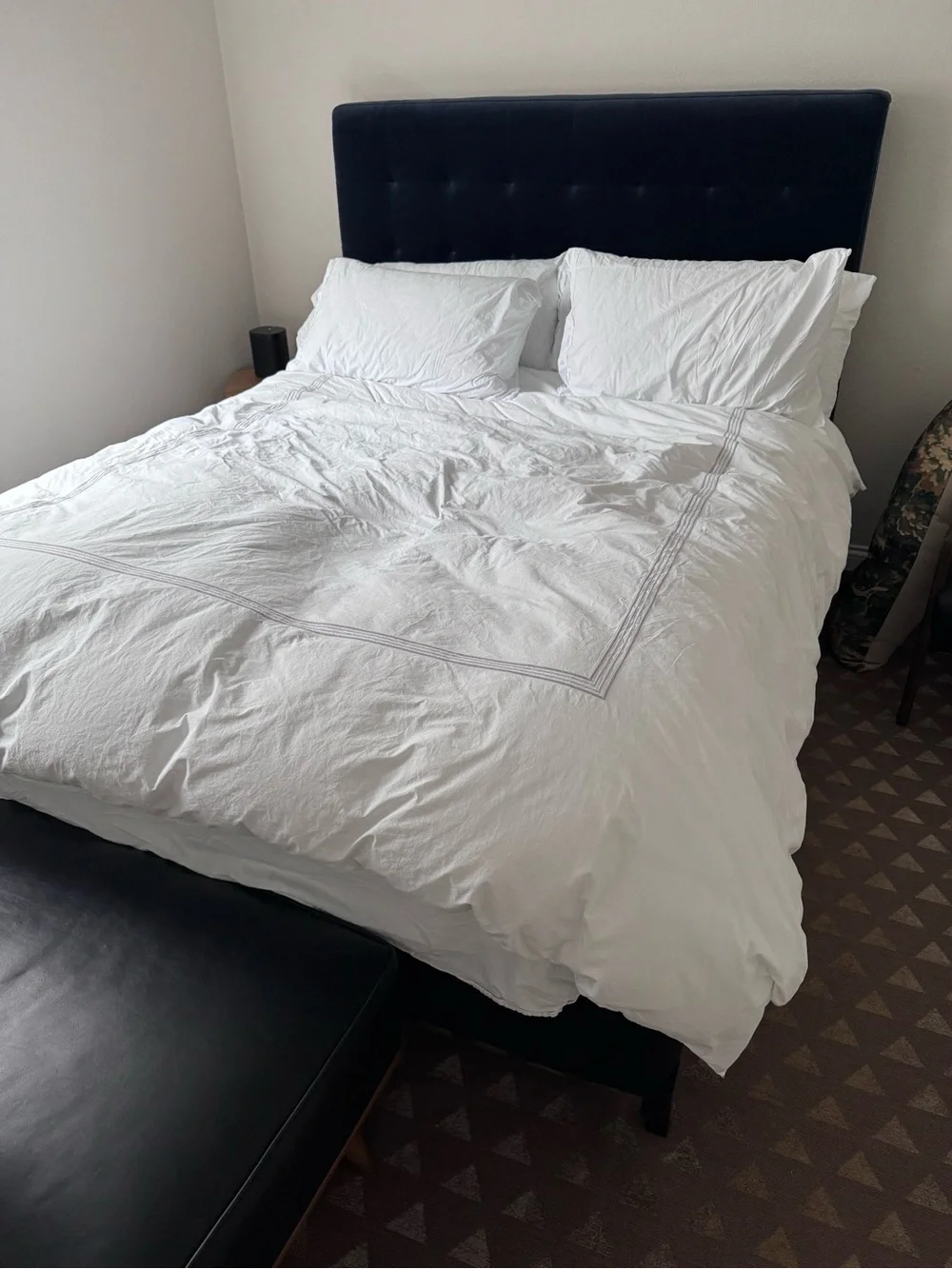 Dea Italian Luxury Linens Sinfonia Toscana Percale Duvet White Queen